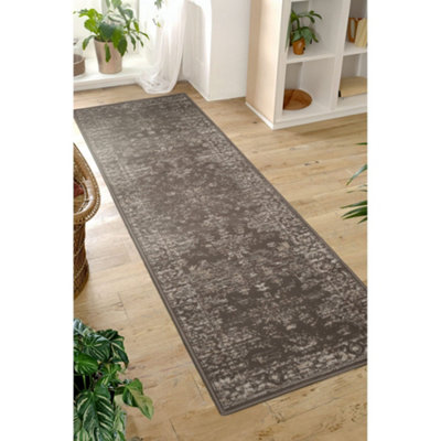 Melrose Colorama Traditional Vintage Faded Indoor Natural Area Runner Rug 67/300Cm from B&Q