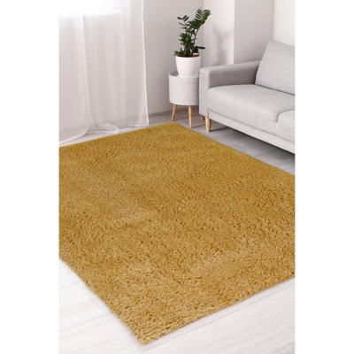 Melrose Venus Super Soft Orange Shaggy Small Area Rug 080/150Cm from B&Q