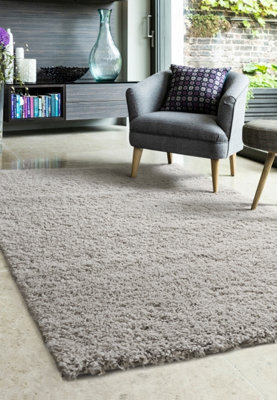 Melrose Venus Shaggy Light Natural High Pile Large Area Rug 160/230Cm from B&Q