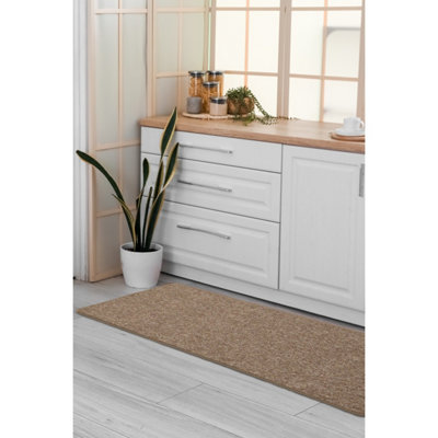 Melrose Imagine Plain Essential Natural Runner Rug 057/230Cm