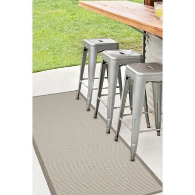Melrose Eden Border Natural Indoor Outdoor Area Runner Rug 3mm Pile Height67/200Cm from B&Q