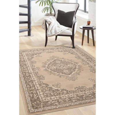 Melrose Colorama Traditional Natural X-Large Area Indoor Rug 200/290Cm from B&Q