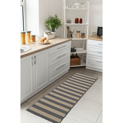 Homemaker  Eden Stripe Runner Denim - 67x300cm - Image 3