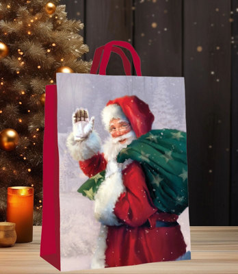 Tallon Jumbo Christmas Gift Bag Woven Traditional Father Christmas Gift Sack 67Cm from B&Q