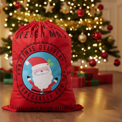 Tallon Jumbo Christmas Santa Sack Large Gift Bag Giant Stocking 70Cm X 100Cm from B&Q