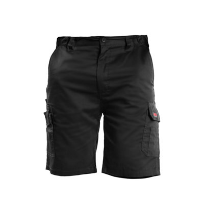 B&Q -  Mens Black Combat Cargo Shorts (W38)