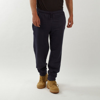 Site King Mens Navy Work Fleece Jogging Bottoms (Xl) from B&Q