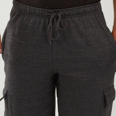 Mig Mens Charcoal Cargo Jogging Bottom Work Shorts (Xl) from B&Q