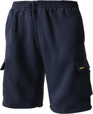 Site King Mens Navy Cargo Jogging Bottom Work Shorts (Xl) from B&Q