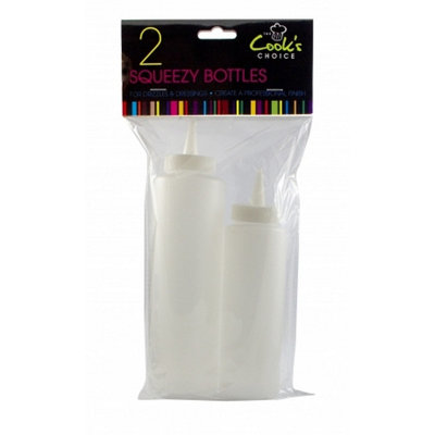 Pack Of 2 Clear Squeezy Bottles from B&Q