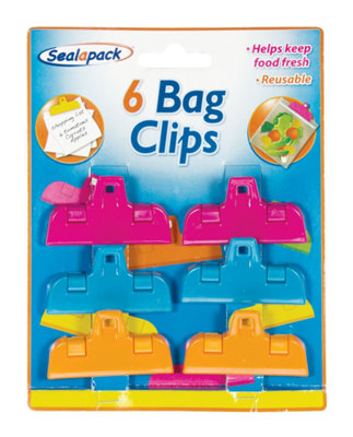 6 x Food bag Storage Clips Freezer Fridge Seal Hanging Keeps Food Fresh - Image 4