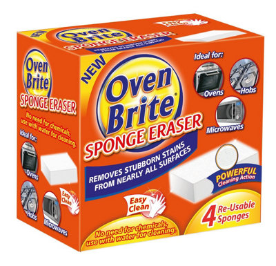 Pack Of 4 Oven Brite Sponge Eraser from B&Q