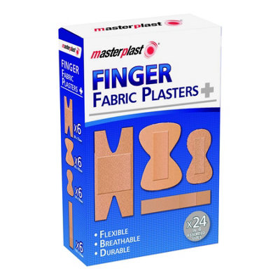 Masterplast Assorted Finger Plasters - Pack Of Size 24