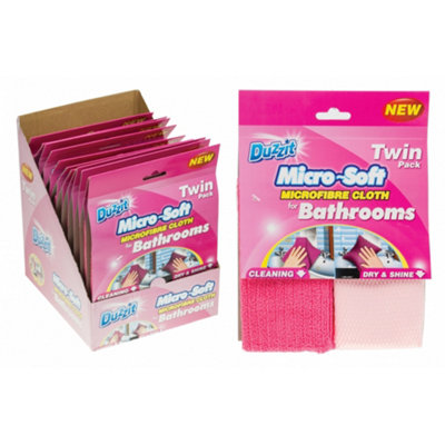  - Duzzit Micro Soft Bathroom Cloth Twin Pack