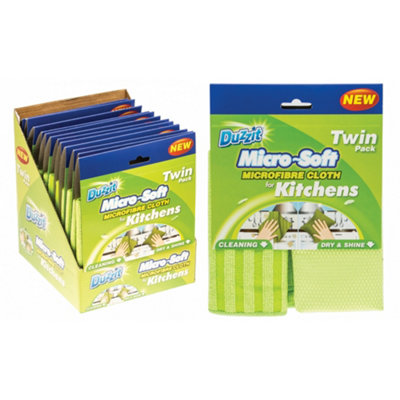 - Duzzit Micro Soft Kitchen Cloth Twin Pack