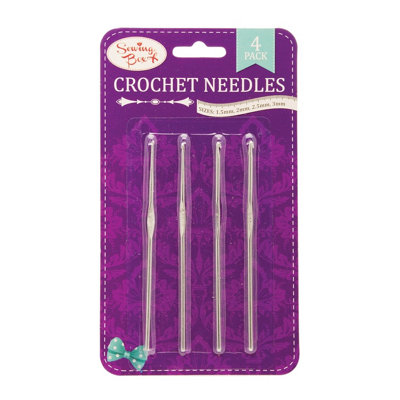 151 Pack Of 4 Assorted Crochet Needles By Sewing Box from B&Q