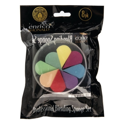 Pack Of 8 Enrico Shonalli Cosmetic Professional Blending Sponge Set from B&Q