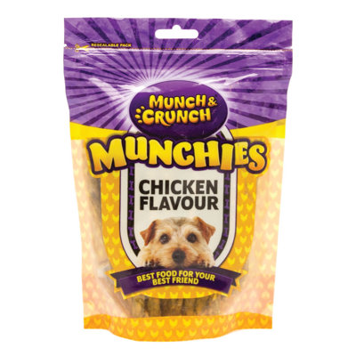 Munch & Crunch Chicken Flavour Munchies 250G from B&Q