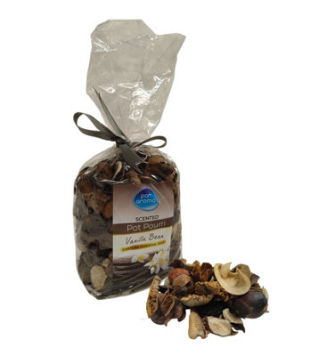 Pan Aroma Vanilla Bean Pot Pourri Scented Home Botanicals Aromatic Creamy Scent 180G Bag from B&Q