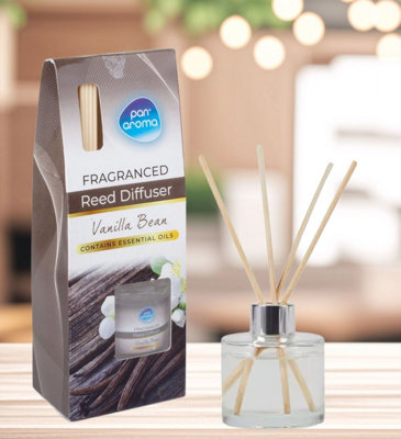 Pan Aroma Vanilla Bean Scented Reed Diffuser Home Fragrance With Essential Oil 30Ml Bottle from B&Q