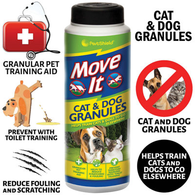 Pestshield Move It Cat & Dog Garden Repellent 240G from B&Q