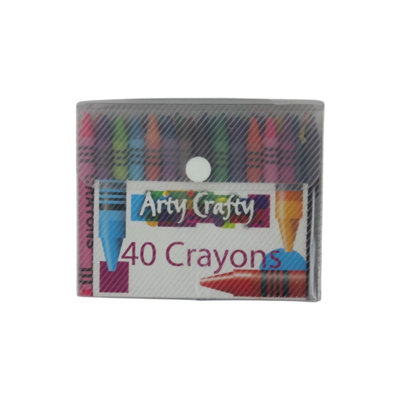 B&Q Pack Of 40 Arty Crafty Wax Crayons