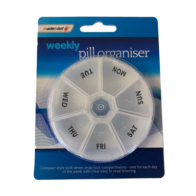 Weekly Organiser Pill Box By Masterplast from B&Q