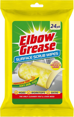 Urban Kicks Elbow Grease Surface Scrub Wipes24Pk from B&Q