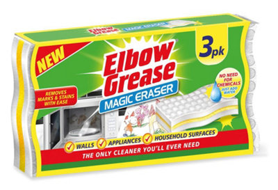 Elbow Grease Sponge Eraser 3Pk from B&Q