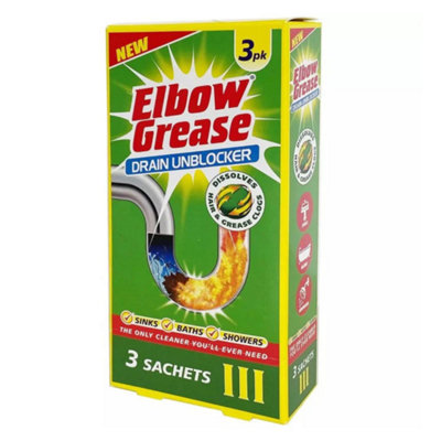 151 Elbow Grease Drain Unblock Sachets 3 X 25G from B&Q