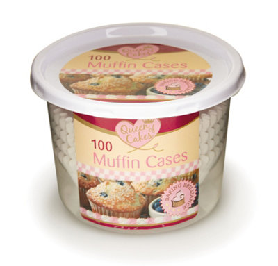 Pack Of 100 Muffin Cases By Queen Of Cakes from B&Q