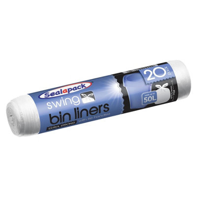Sealapack Swing Bin LinersWhitePack Of 20 from B&Q