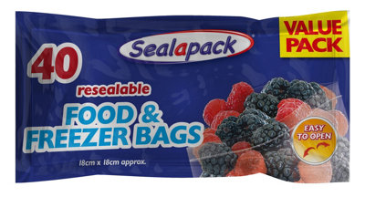 Pack Of 40 Sealapack Freezer Bags from B&Q