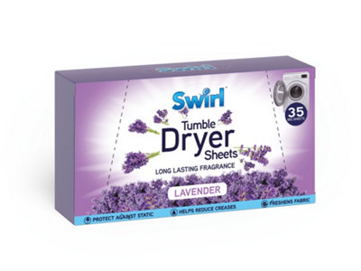 Pack Of 35 Swirl Laundry Sheets Lavender from B&Q