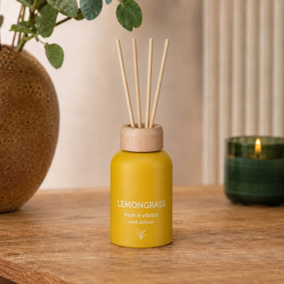 Pan Aroma Small Reed Diffuser Lemongrass Scented Home Fragrance Oil Air Freshener 50Ml from B&Q