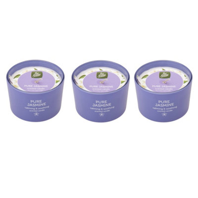 Pack Of 3 Pan Aroma Pure Jasmine Scented Jar Candles 85G from B&Q