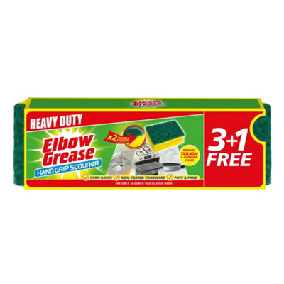Pack Of 4 Elbow Grease Handgrip Scourers from B&Q