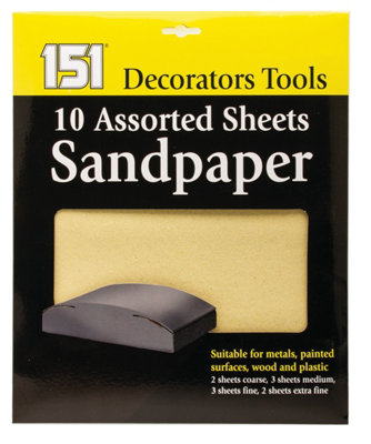 Pack Of 10 Assorted Sheets Sandpaper from B&Q