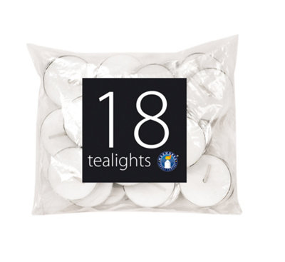 151 Pack Of 18 Tealight Candles For Indoor And Outdoor Use from B&Q