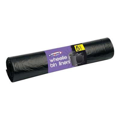 Sealapack Wheelie Bin LinersBlackPack Of 5 from B&Q