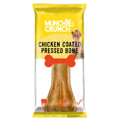 Munch & Crunch Chicken Coated Pressed Bone X 24 from B&Q