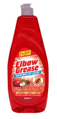 Elbow Grease Apple & Cinnamon Washing Up Liquid 600Ml from B&Q