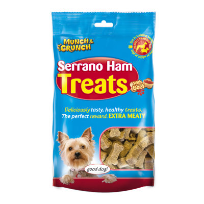 Munch & Crunch Serrano Ham Treats With Beef 175G from B&Q
