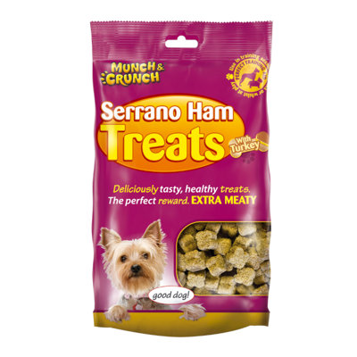 Munch & Crunch Serrano Ham Treats With Turkey 175G from B&Q