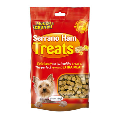 Munch & Crunch Serrano Ham Treats With Cheese 175G X 12 from B&Q