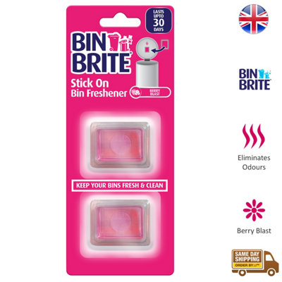 Bin Brite Stick On Freshener Berry Blast 2 Pack from B&Q