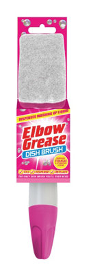Single Elbow Grease Pink Dish Brush from B&Q