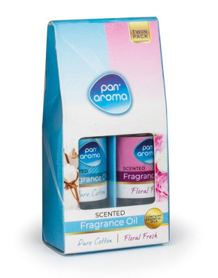 Pack Of 2 Pure Cotton & Floral Fresh Fragrance Oils