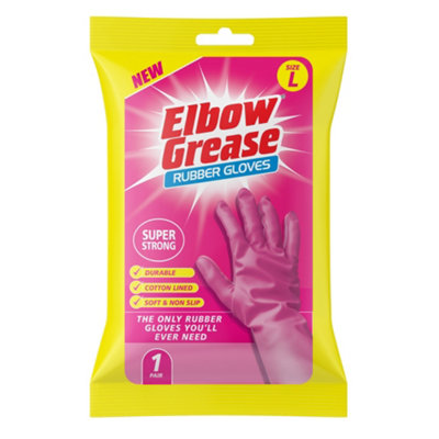 Elbow Grease Large Super Strong Rubber Gloves - Image 7