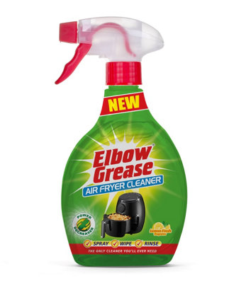Elbow Grease Air Fryer Cleaner Spray Bottle Clean Wipe Degreaser 500Ml